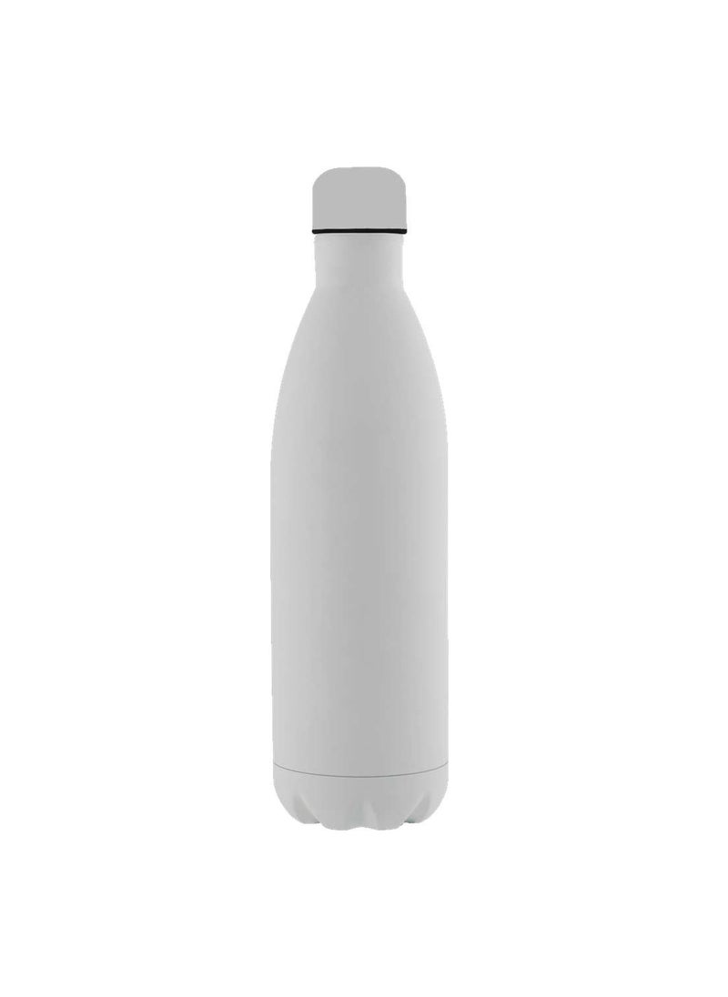 giftology - Water Bottle - Vacuum Insulated Water Bottle Double Layer Stainless Steel, Leak Proof water bottle with premium look 1 Liter (White) - Image 1