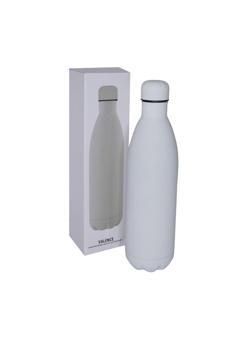 giftology - Water Bottle - Vacuum Insulated Water Bottle Double Layer Stainless Steel, Leak Proof water bottle with premium look 1 Liter (White) - Image 1