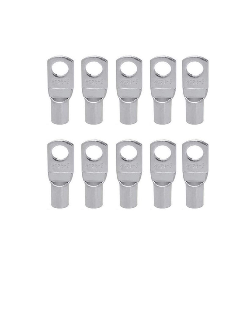 Copper Cable Lugs 10Pcs Set-Wire Terminals, Connector Cable lugs Ring Battery SC Terminals, for Marine, Solar, Automotive, Electric, Home Applications etc (Hole Size 10mm, Cable Size 70mm)  - Image 2