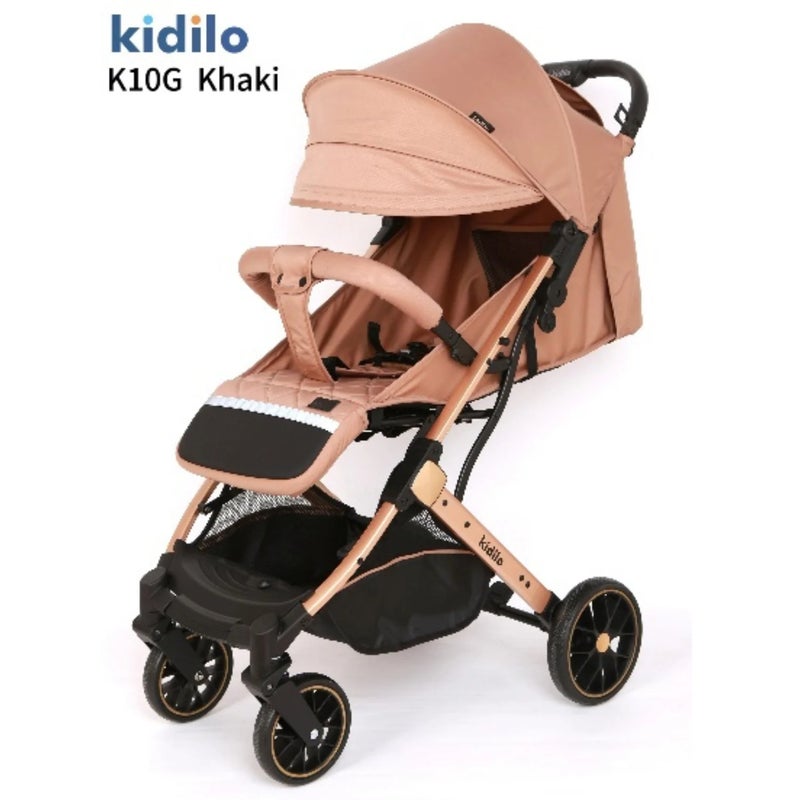 Kidilo Luxury Baby Stroller | Lightweight, Portable Design | Four-Wheel Stroller for Newborns and Infants