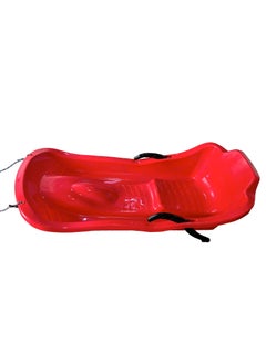 HEXAR Heavy Duty Outdoor Sports Plastic Skiing Boards Sled Luge Snow Grass Sand Board Ski Pad Snowboard With Rope For 2 People, Size - 108x47x34cm  - Image 3