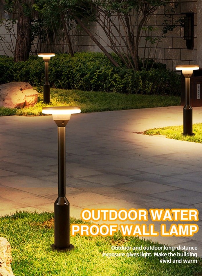 Vmax Modern LED Garden Light Outdoor Lawn Lamp – Waterproof IP65, Pathway Light, 12W, Warm White (Round - 60 cm) - Image 2