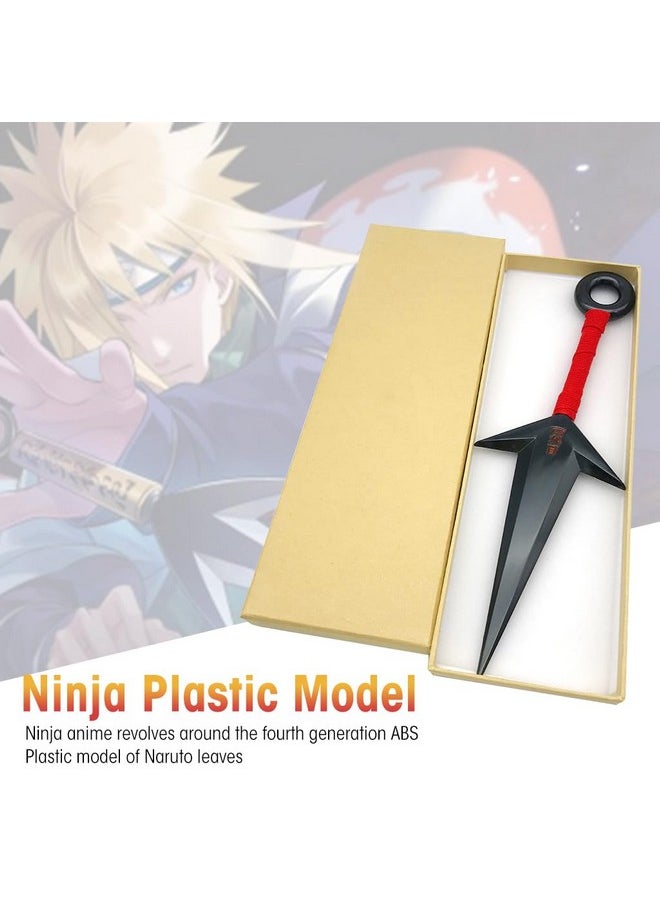 Zibuyu Zibuyu Naruto Kunai Cosplay Accessories Uchiha Itachi Cosplay Prop Pvc Kunai Japanese Ninja Training Tool Anime Merchandise Naruto (10.43 Inch) - Black  - Image 3