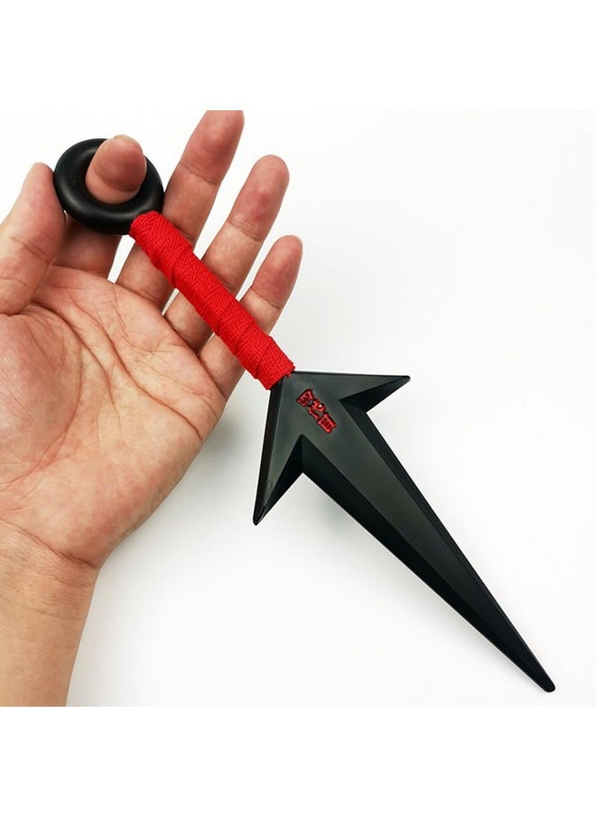 Zibuyu Zibuyu Naruto Kunai Cosplay Accessories Uchiha Itachi Cosplay Prop Pvc Kunai Japanese Ninja Training Tool Anime Merchandise Naruto (10.43 Inch) - Black  - Image 5