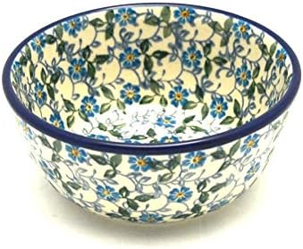 Polish Pottery Gallery Polish Pottery Bowl  Ice CreamDessert  ForgetMeKnot - Image 1