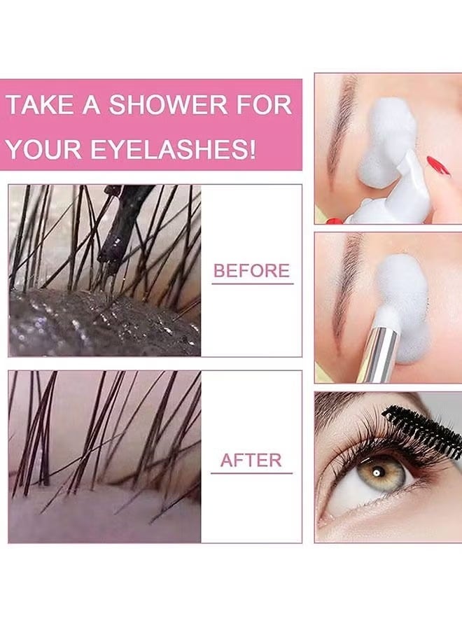 Shampoo 60ml Eyelash Extension Cleansing Mousse, Eyelash Foam Cleanser/Safe and Gentle Non-irritating for Sensitive People/Removes Makeup Residue and Mascara/Salon Use and Home Care - Image 5