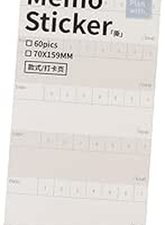 Colorful Tearable Memo Stickers for Study Work Home School Office Planning Labels - Image 1