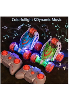 YelaJoy Remote Control Car, RC Stunt Car 360° Rolling Twister with Lights Music, Spray Steam RC Car Toy, Rechargeable Remote Control Car for 4 5 6 7 8-12 Year Old Boys and Girls  - Image 3