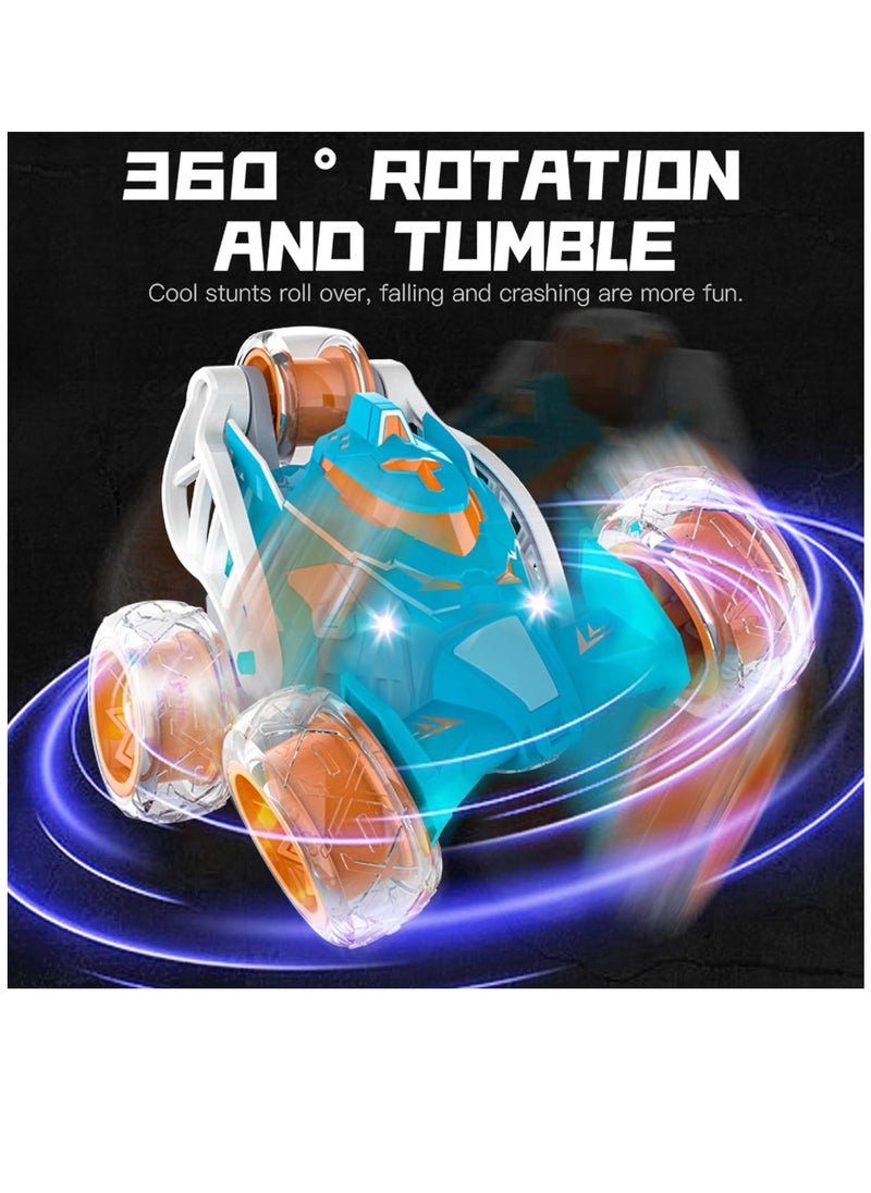 YelaJoy Remote Control Car, RC Stunt Car 360° Rolling Twister with Lights Music, Spray Steam RC Car Toy, Rechargeable Remote Control Car for 4 5 6 7 8-12 Year Old Boys and Girls  - Image 2