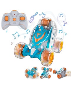 YelaJoy Remote Control Car, RC Stunt Car 360° Rolling Twister with Lights Music, Spray Steam RC Car Toy, Rechargeable Remote Control Car for 4 5 6 7 8-12 Year Old Boys and Girls  - Image 1