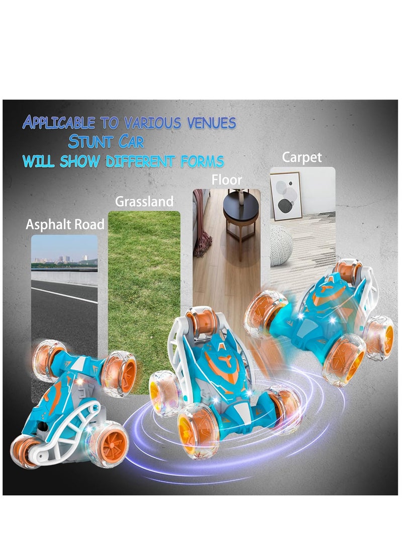 YelaJoy Remote Control Car, RC Stunt Car 360° Rolling Twister with Lights Music, Spray Steam RC Car Toy, Rechargeable Remote Control Car for 4 5 6 7 8-12 Year Old Boys and Girls  - Image 4