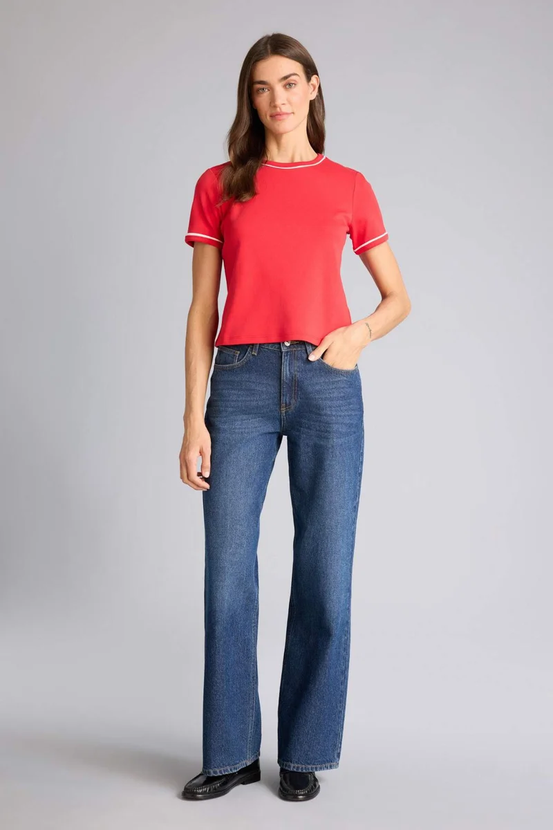 DeFacto Regular Fit Crew Neck Basic Short Sleeve T-Shirt