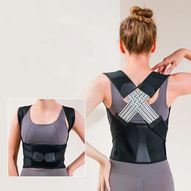 Bluejw Beautiful Adult Waist Trimmer & Posture Corrector - Shoulder Opening Back Brace for Straight Back, Waist Support - Image 4