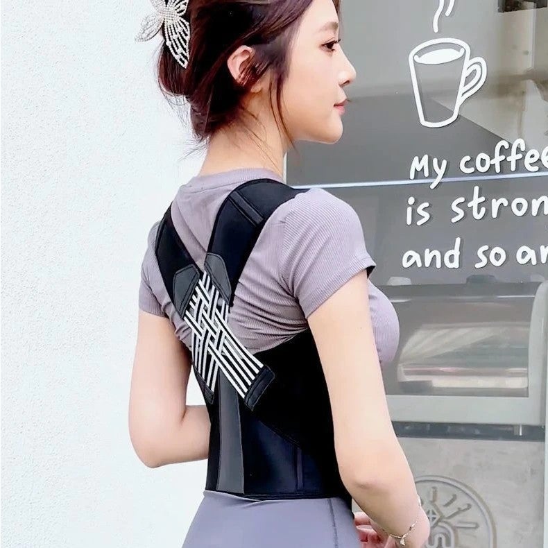Bluejw Beautiful Adult Waist Trimmer & Posture Corrector - Shoulder Opening Back Brace for Straight Back, Waist Support - Image 3