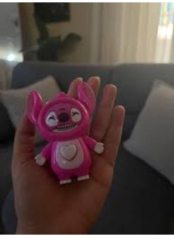 Generic Stitch Medal Pink - Funny Face Changing Medal - Cartoon Character Keychain - Bag and Key Accessory for Kids and Adults - Image 3