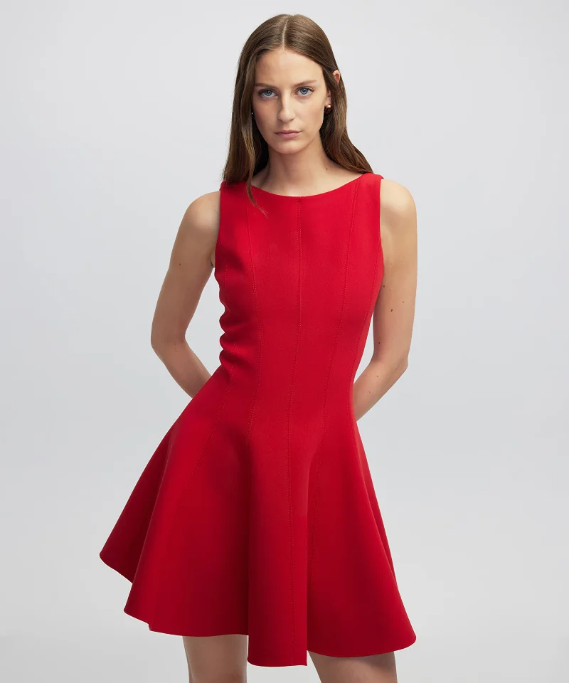 ابيكول فستان قصير مكشكش