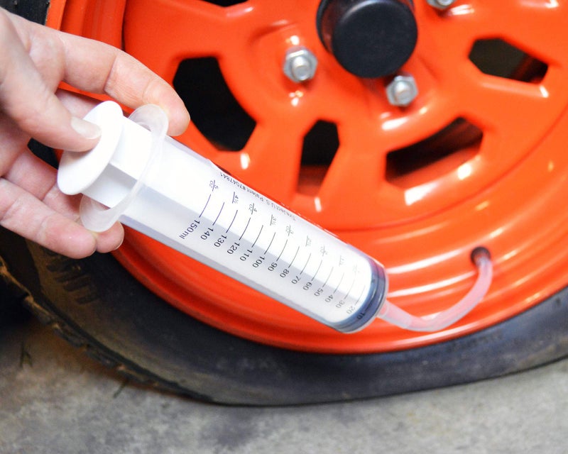 TireJect Lawn Mower Tire Sealant Kit with Sealant Injector - 5-in-1 Flat Tire Repair & Flat Tire Protection for punctures, Slow Bead leaks, Minor Dry Rot Caused by Nails, Thorns, Screws, Antlers - Image 2
