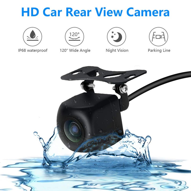 Jansite Car Backup Camera Color HD Reversing Camera with Great Night Vision IP68 Waterproof, Rearview Camera Wide Viewing Angle Lens for Cars Trucks Vans RVs 12V - Image 2