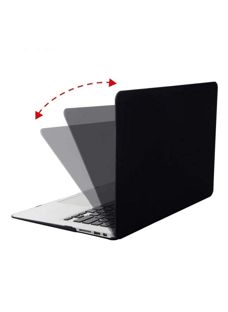 1PC Hard Plastic Case for MacBook Air 13 Inch (Models A1466 & A1369, 2010-2017 Release) Matte Black Protective Shell Cover Durable Snap-On Design  - Image 3