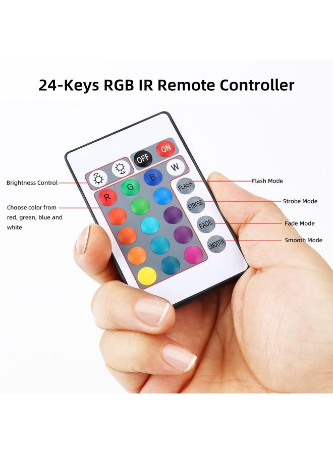 RGBZONE 5V USB RGB LED Controller IR Wireless Remote Control 1M33FT 4PIN LED Controller 5V 5050 2835 5630 LED Strip Lights - Image 4