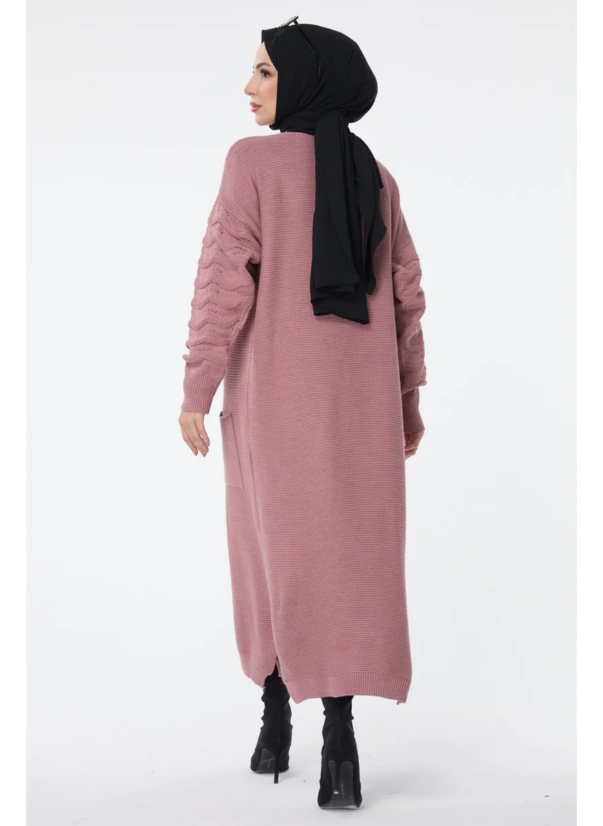 Tofisa 23704-GUL-KURUSU Knitwear Cardigan