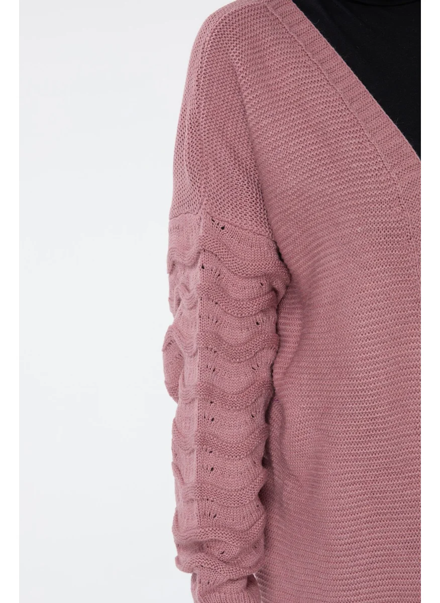 Tofisa 23704-GUL-KURUSU Knitwear Cardigan