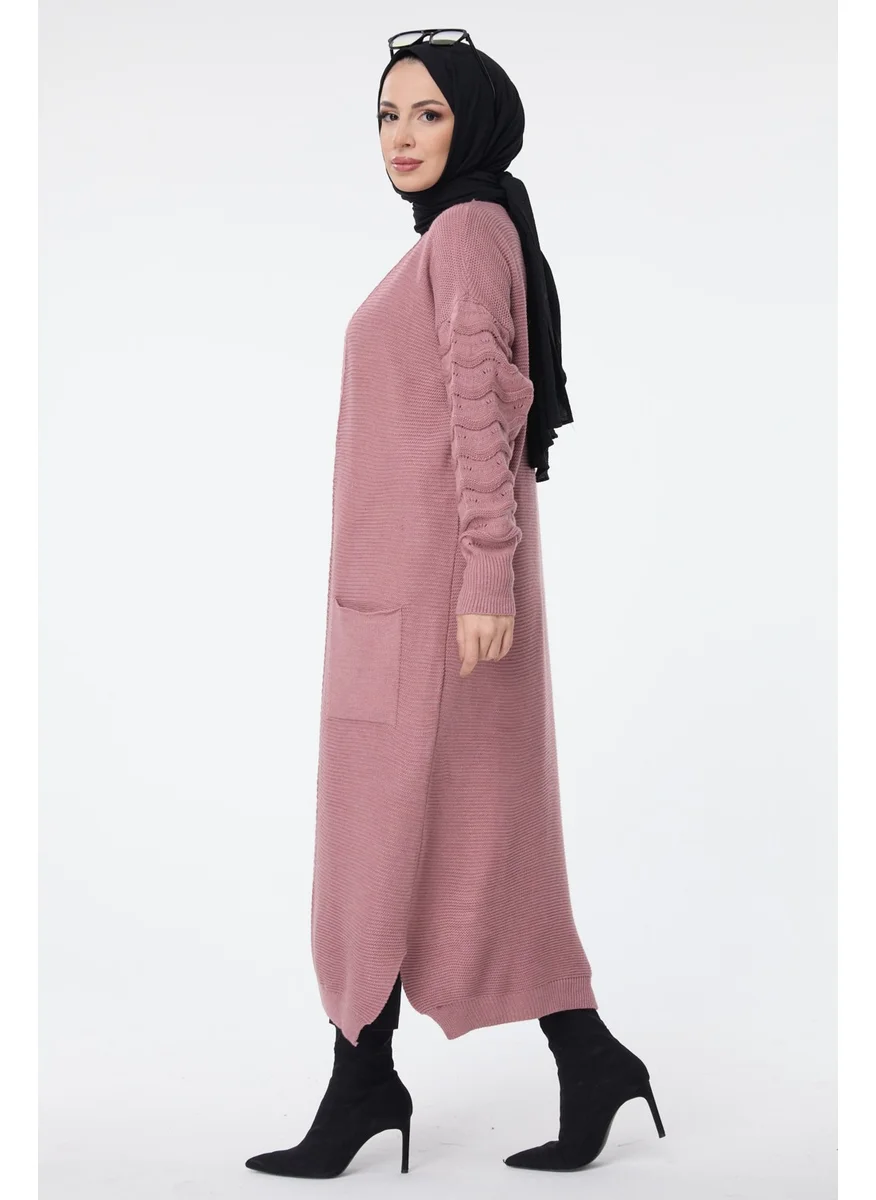 Tofisa 23704-GUL-KURUSU Knitwear Cardigan