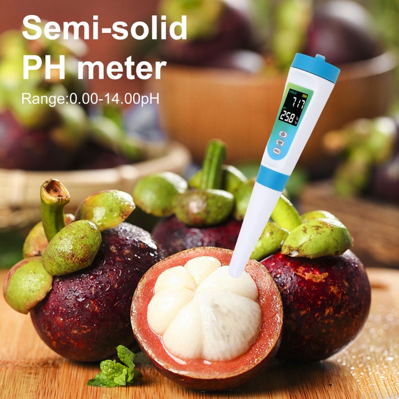 Digital Food PH Meter High Accuracy 0.01 Resolution for Sourdough Bread Cheese Sausage Meat Water Wine Beer with ATC Auto Calibration LCD Screen - Image 1