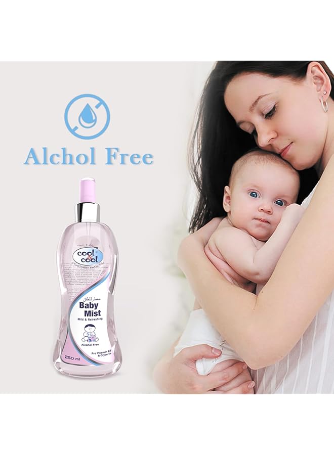 Cool & Cool Baby Mist Cologne 250Ml Alcohol Free Paraben Free Glycerin Mild And Refreshing - Image 5