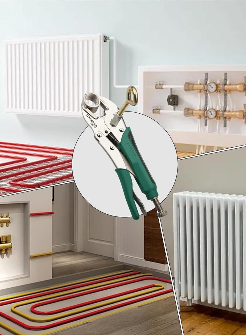 GGOOT Floor Heating Pipe Pliers - Ergonomic Underfloor Heating Plumbing Repair Disassembly Tool,Floor Heating Hardware for Manifold Cleaning, Pipe Connection Changing - Image 4