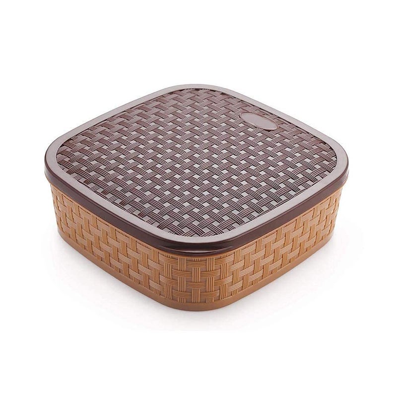 HETARMI ENTERPRISE Hetarmi 7 Sections Multipurpose Masala Rangoli Dabba Box Set Plastic SquareMasala Box 7 in 1 - Image 2