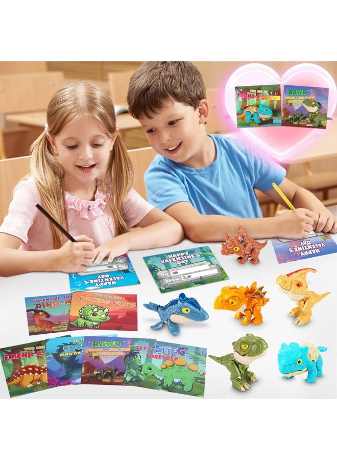 ShyLizard Valentines Cards for Kids with Dino Toys - Image 5
