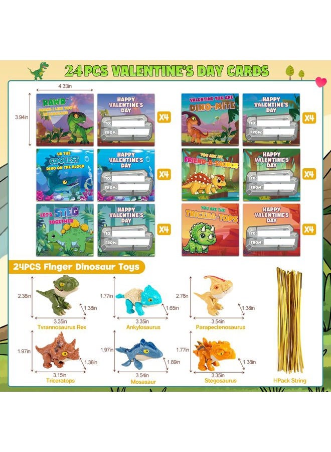 ShyLizard Valentines Cards for Kids with Dino Toys - Image 2
