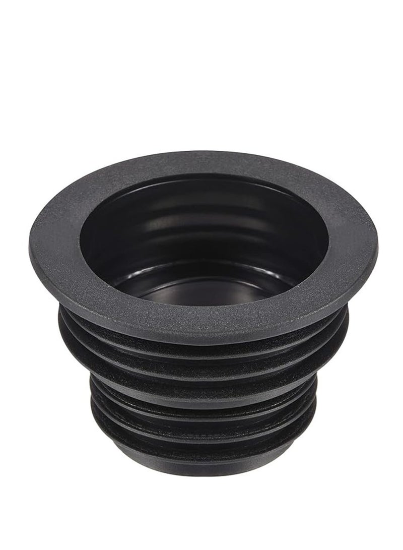 4-Piece Drain Pipe Seal Hose Silicone Plug Sewer Sealing Ring Connector for Kitchen Bathroom, Black.  - Image 3