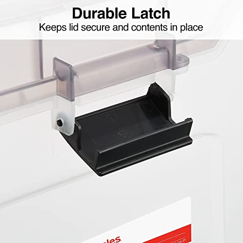 STAPLES Portable File Tote, Letter Size, Clear (ST58298) - Image 5