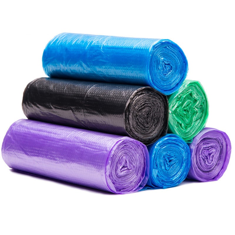 كيسات قمامة مرجعية سميكة مع ربط يدوي 100 قطعة - كيسات قمامة منزلية محمولة قوية جداً - كيسات مرجعية لحفاضات - لون أخضر - Image 5