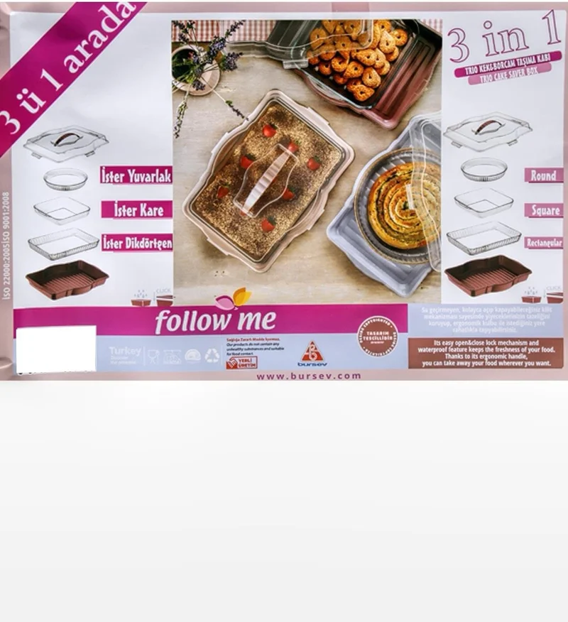 اي سي شوب Avmstore Bursev Trio Cake and Pyrex Carrying Container