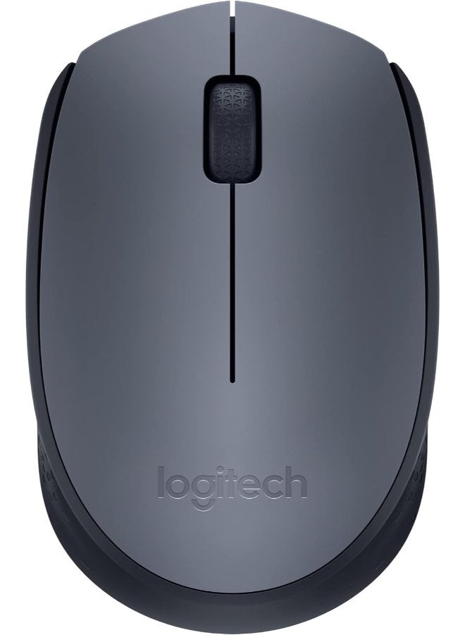 Logitech M170 Wireless Mouse, 2.4 GHz With USB Mini Receiver, Optical Tracking, 12-Months Battery Life, Ambidextrous PC/Mac/Laptop Grey/Black - Image 1