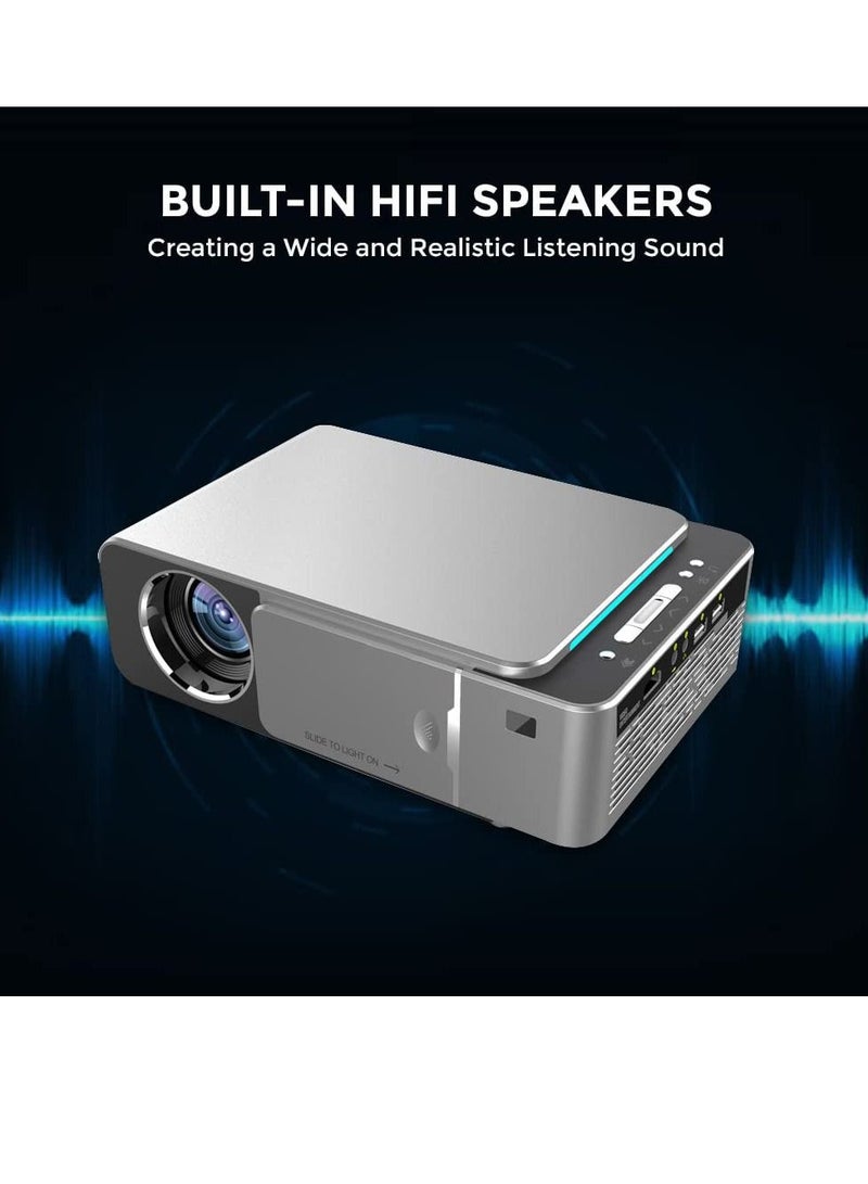 JOMILA Android Projector 3500 Lumens Upto 200'' Screen Size Wireless Mobile Casting WiFi Screen Mirroring 1080P 4K Supported Portable Home Theater Outdoor Gaming LED Video Projector - Image 2
