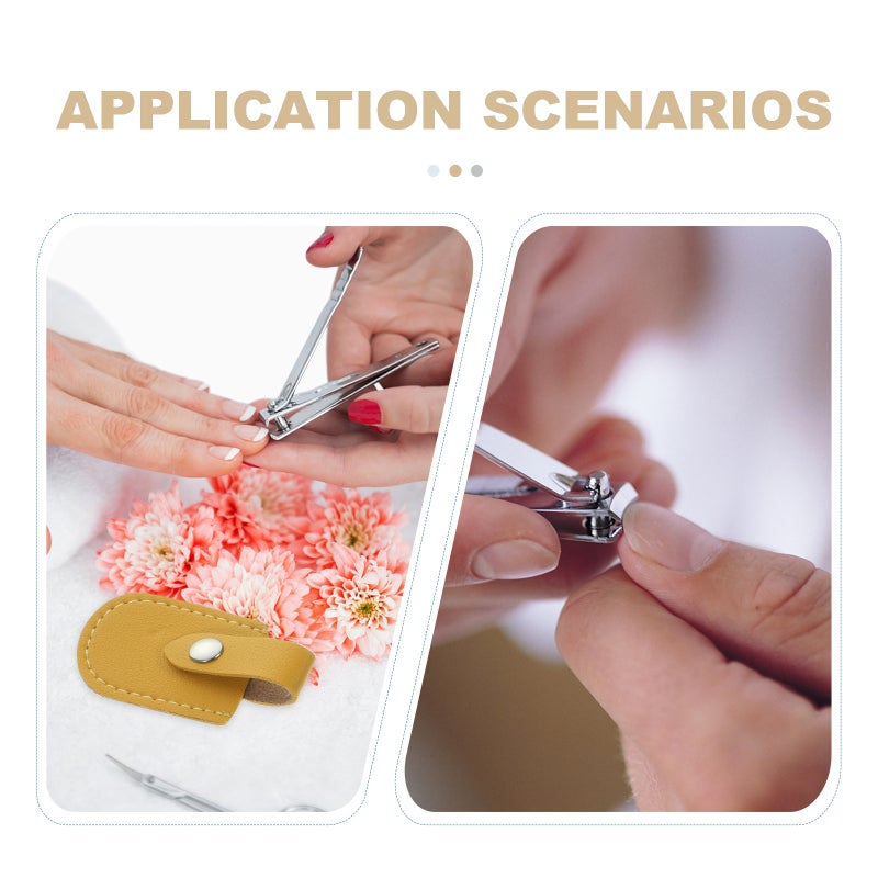 6Pcs Protective PU Sleeves Nail Covers Decorative Nail Art Tools for Nail Salon Using - Image 5
