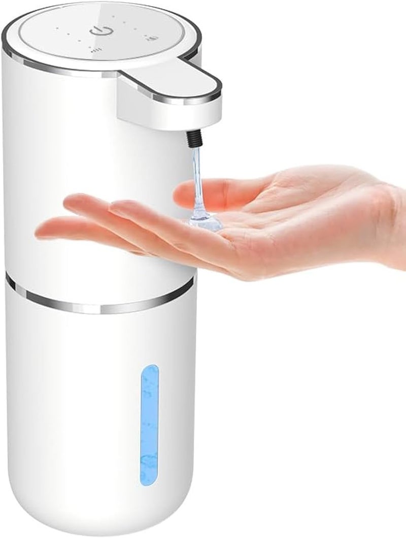 Sylfu Automatic Liquid Soap Dispenser Bathroom Kitchen Dish Liquid Body Shampoo Shower Gel Hand Free Liquid Wall Mount Touchless Soap Dispenser 400ml Auto Liquid Soap Dispenser - Image 1