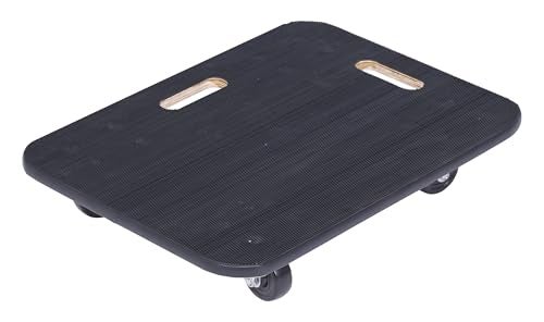 Vestil FWD-1824-3R Fiber Wood Dolly with Rubber Casters 45 In. x 45 In. x 39 In. 18 In. x 24 In. 800 Lb. Capacity Black - Image 3