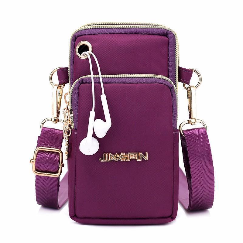 New Large Screen Mobile Phone Bag Women'S Crossbody Mini Bag Summer All-Match Waterproof Nylon Bag Vertical Hand Coin Purse - Image 2