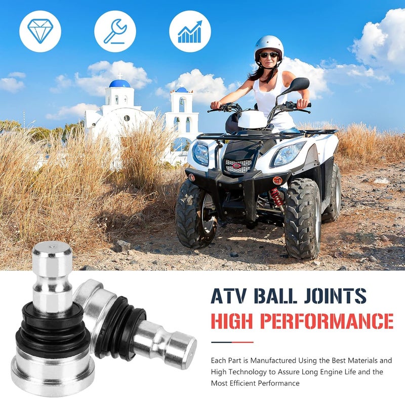 ISEYEC Upper and Lower Front Ball Joint for Polaris RZR XP 1000 EPS & Turbo - 4 Pcs - Image 5
