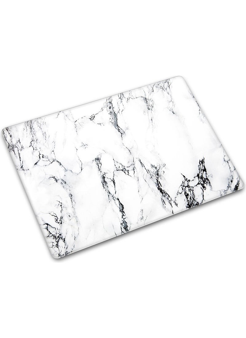 DECORITA White Marble Look | Glass Cutting Board Glass Cutting Table | 30cmx40cm  - Image 5