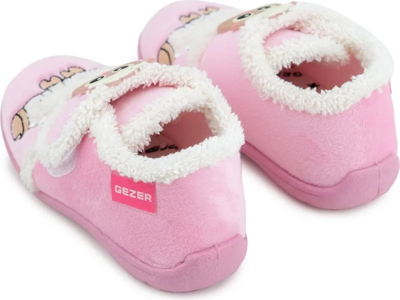 Gezer Winter Velcro Adjustable Comfortable Insole Girls Slipper Shoes