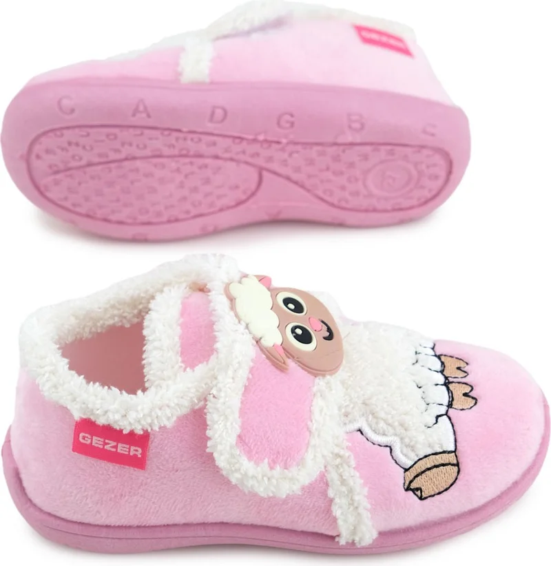 Gezer Winter Velcro Adjustable Comfortable Insole Girls Slipper Shoes