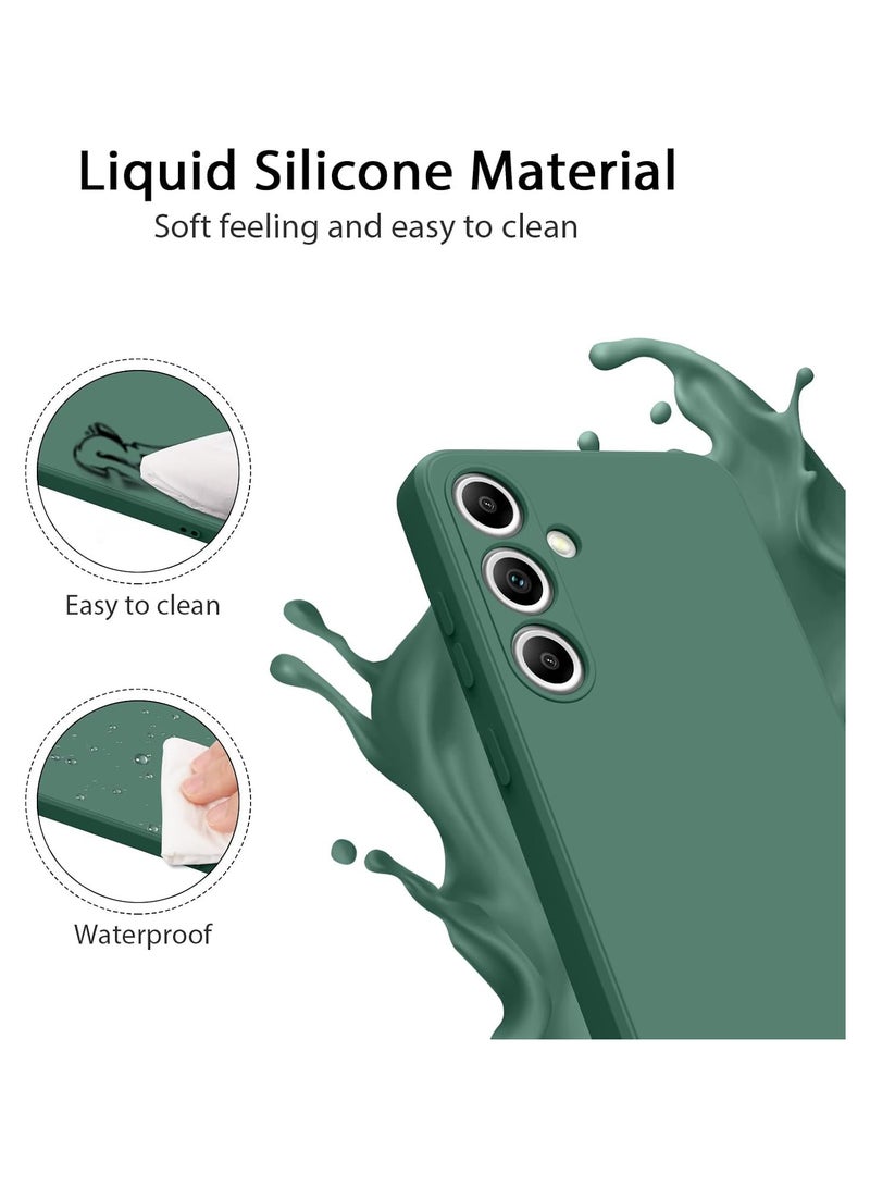 Compatible with Samsung Galaxy S25ultra Case 6.1 inch,Soft Touch Silicone Full-Body Protective Case with Lanyard Strap,Non-Yellowing Dropproof Protective Phone Cover for Galaxy S25ultra Slim (green) - Image 2
