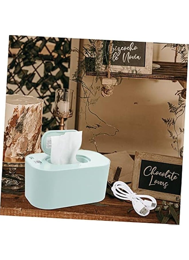 ماركة غير محددة 1 Set Portable USB Baby Wipe Warmer Storage Box Heating Box Newborns Travel Friendly Wipe Dispenser Adjustable Temperature Control  - Image 3