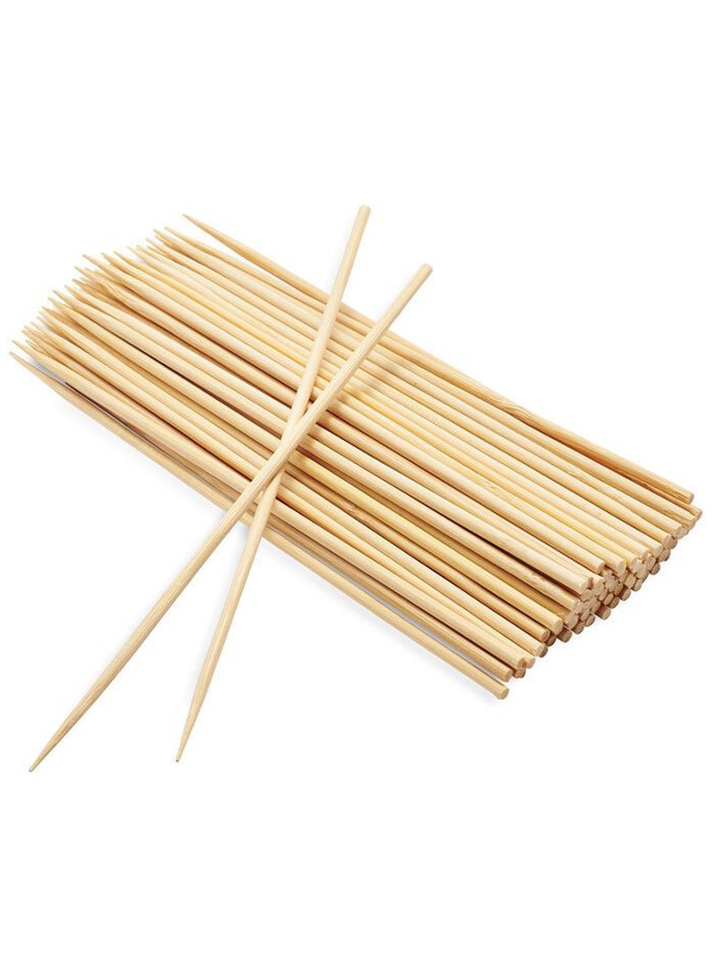 HOT GRILL Hot Grill 50 PCS Bamboo Skewers Sticks Natural Wooden Food Grade Sticks Barbeque, Grilling, Appetisers, Food Picks, Cocktail  - Image 1